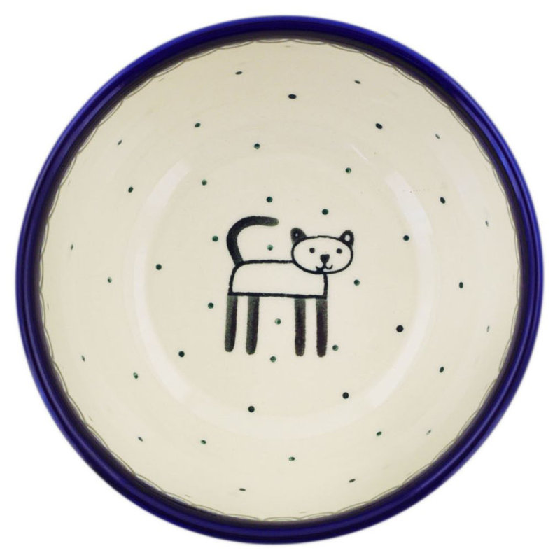 17.45 oz. Cobalt Cat Salad Bowl