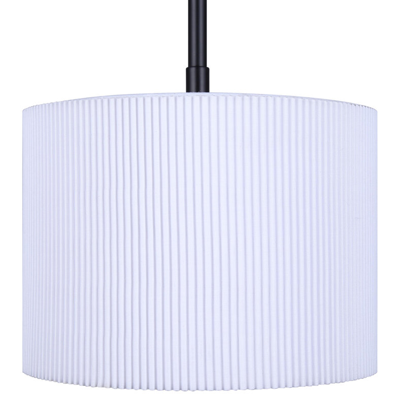 Jaqui 1 - Light Matte Black LED Drum Pendant