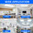 2x4 LED Flat Panel Light, 4 Pack 7800LM Drop Ceiling Light Fixture, 5000K Flat Panel LED Ceiling Lamp 0-10V Dimmable 2x4 Recessed Edge-Lit Troffer Fixture for Office Kitchen, ETL Listed