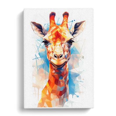 Giraffe Geometric - No Frame Print