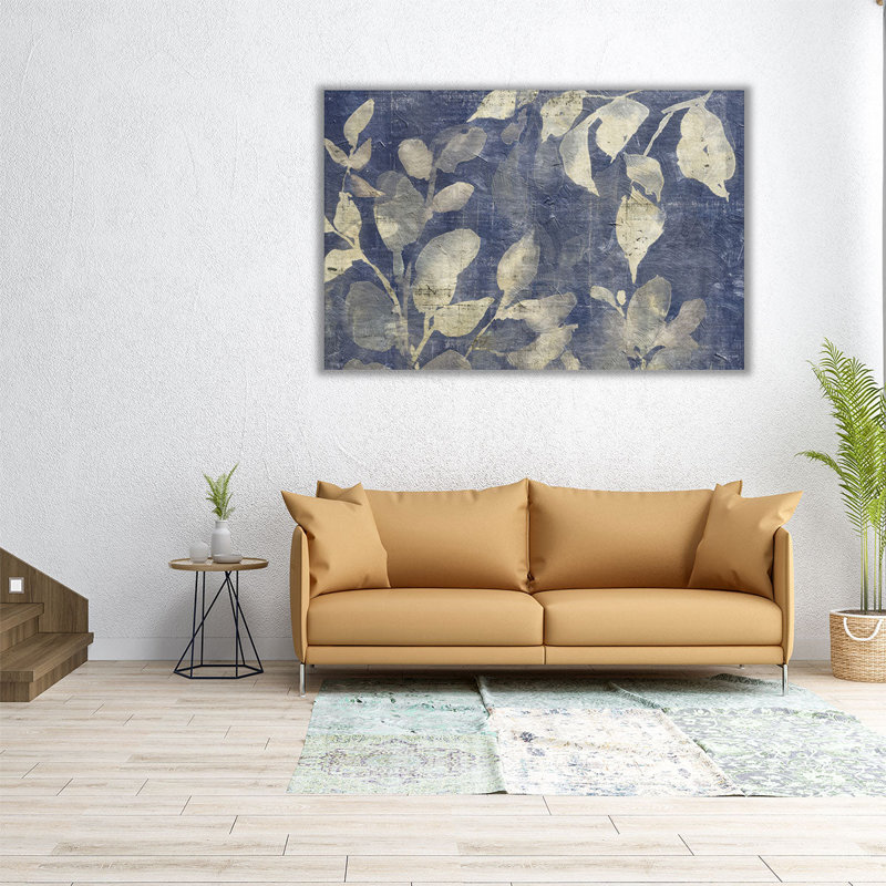 Sun Taché feuillage I - reproduction d'art sur toile, H 16 po x l 24 po