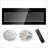 60 Inch Electric Fireplace, Wall Mounted/Recessed with Remote &amp; Multi-Color Flame | Electric | Tempered Glass+Sheet Metal+Plastic