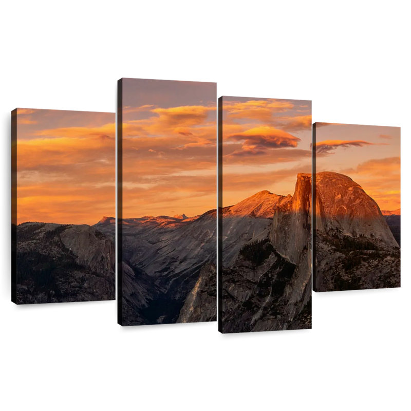 Alvord Yosemite Park Mountain Range, 54'' H x 84'' W