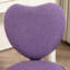 Chaise de bureau mauve en forme de cœur Heart Love