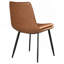 Chaise d'appoint de salle à manger rembourrée Feast Coffee (ensemble de 2)