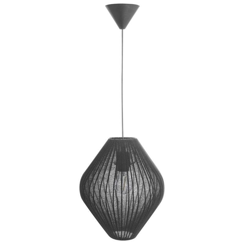 1 - Light Natural Simple Pendant, Black