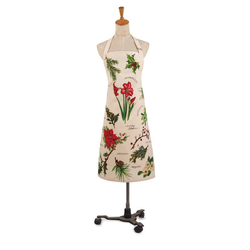 Foliage & Blossoms Holiday Kitchen Apron