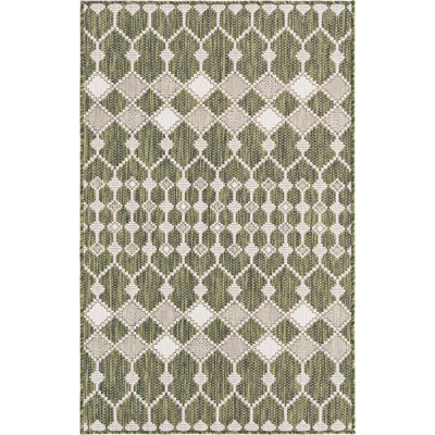 Tapis d'extérieur couleur vert mousse