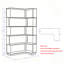Bibliothèque d'angle compacte de 90 cm + bibliothèque libre extensible de 80 cm, ensemble de 2 tablettes-132969408