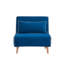 Fauteuil-lit moderne en velours pliable avec passepoil - dossier réglable à 3 positions, se transforme en lit en 10 secondes, comprend un oreiller et un canapé-lit compact-769622405