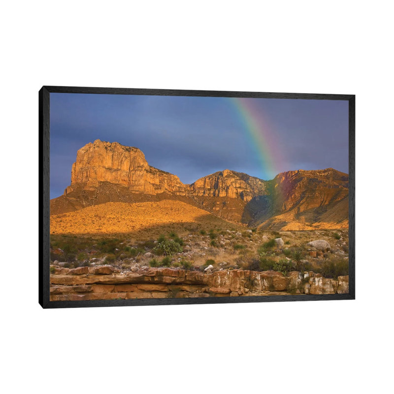 Rainbow Near El Capitan, Guadalupe Mountains National Park, Texas by Tim Fitzharris - Gallery-Wrapped Canvas Giclée on Canvas