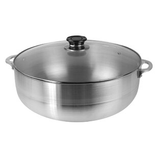 Xl Large Aluminum Pot With Glass Lid