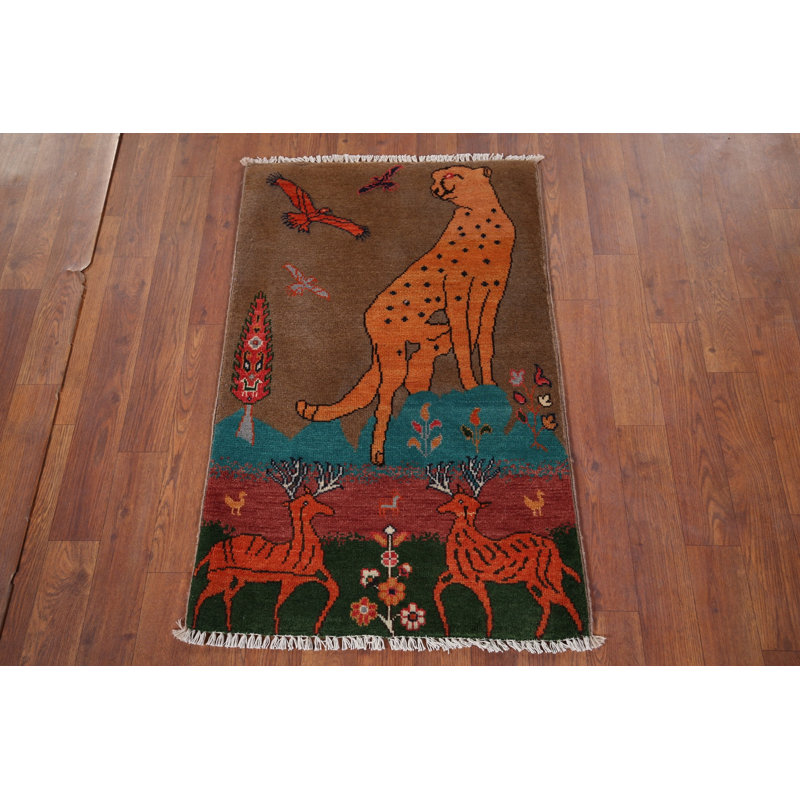 Tapis décoratif fait à la main animaux 2xie Ziegler