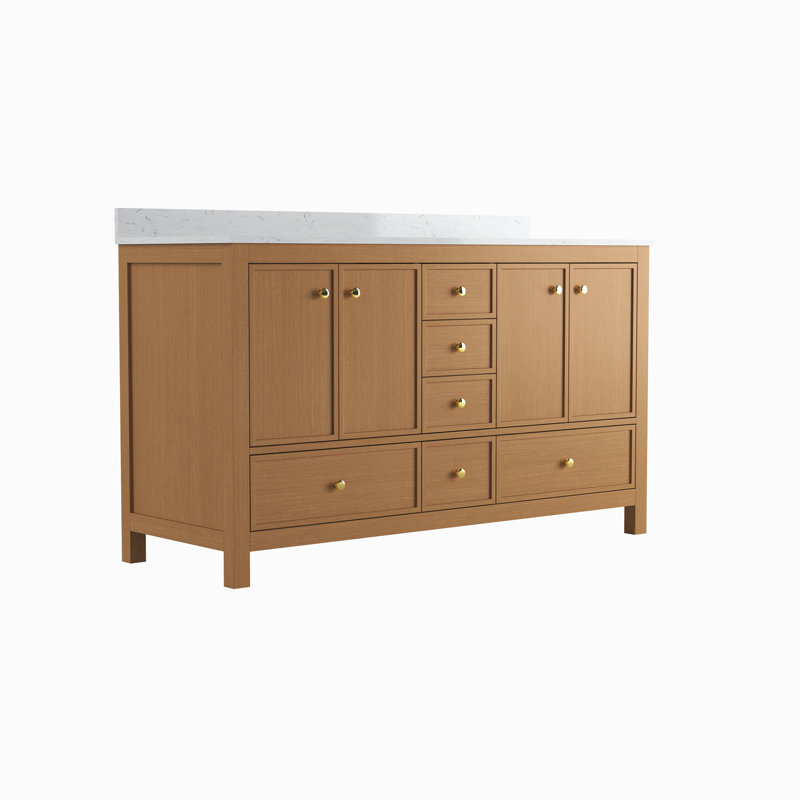 Armoire de meuble-lavabo double, 59"
