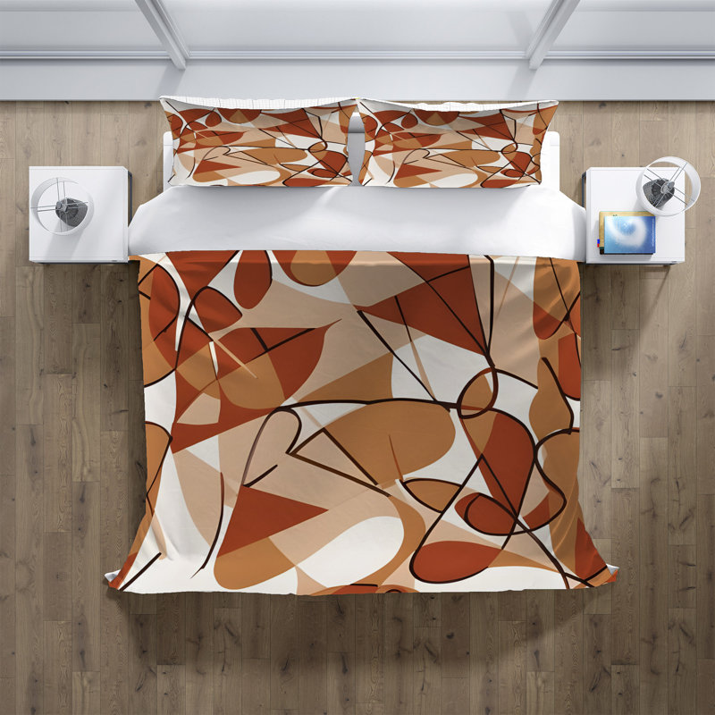 Abstract Duvet Cover, Queen Duvet Cover + 2 Queen Shams