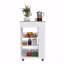 Chariot de cuisine, un tiroir, deux tablettes ouvertes, quatre roulettes-1084542043