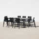 Evita 126'' Rectangular 8 - Person Outdoor Dining Set