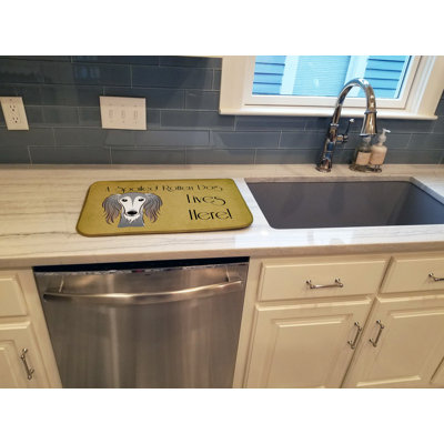 Tapis de séchage pour chien en vie saluki