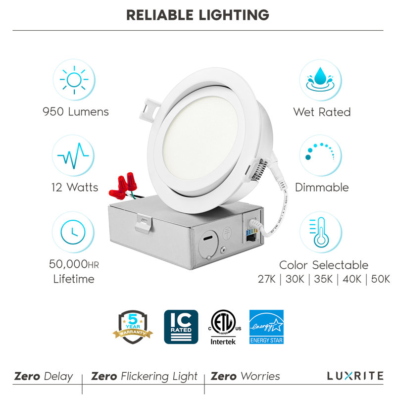 4 in. Dimmable Smart Enabled LED Canless