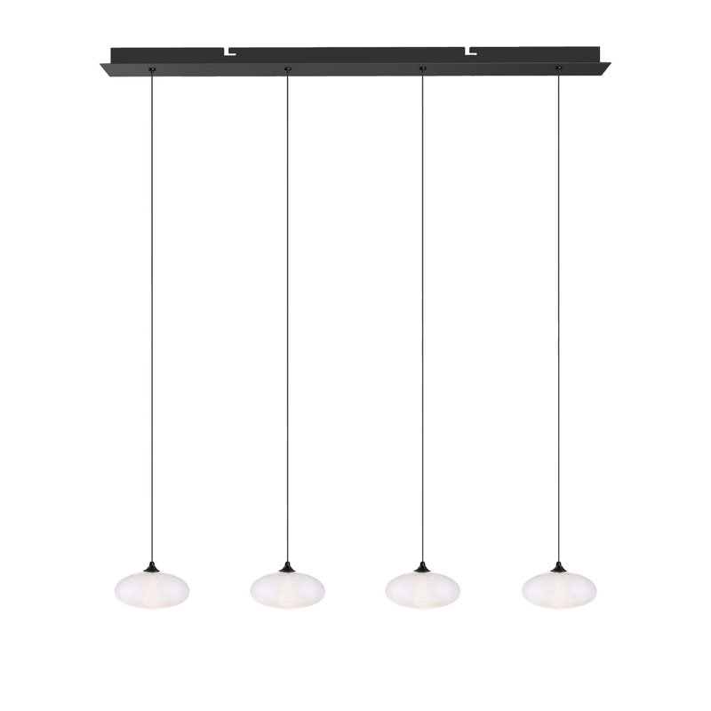 Alvie 4 - Light Cluster Pendant, Matte Black