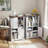 47" Farmhouse Bookshelf With Barn Doors-2012668012