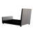 Channel Upholstered Platform Bed-60070728-60070729