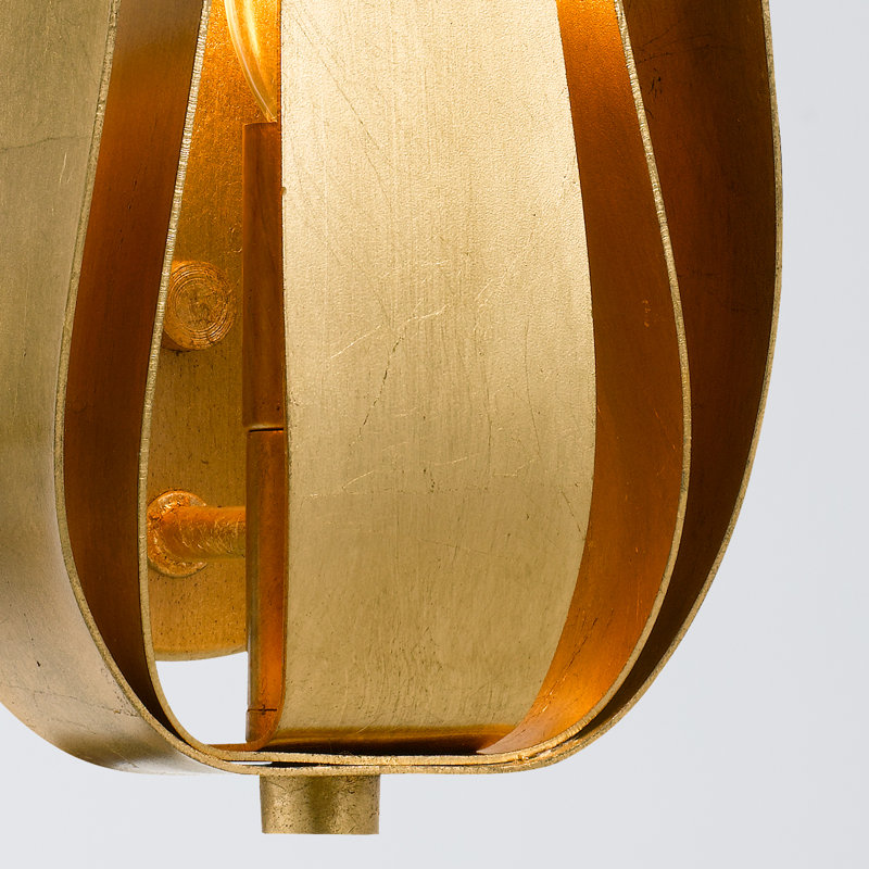 Monterey Steel Candle Wall Light, Antique Gold