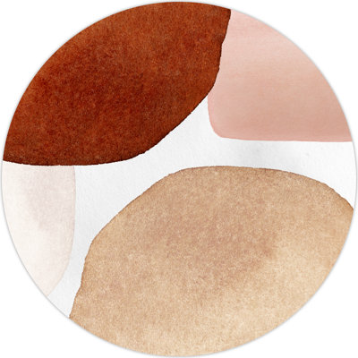 Derryck Vinyl Machine Printed Area Rug