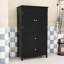 Armoire de rangement pour salle de bain avec deux tiroirs et portes-1291438486