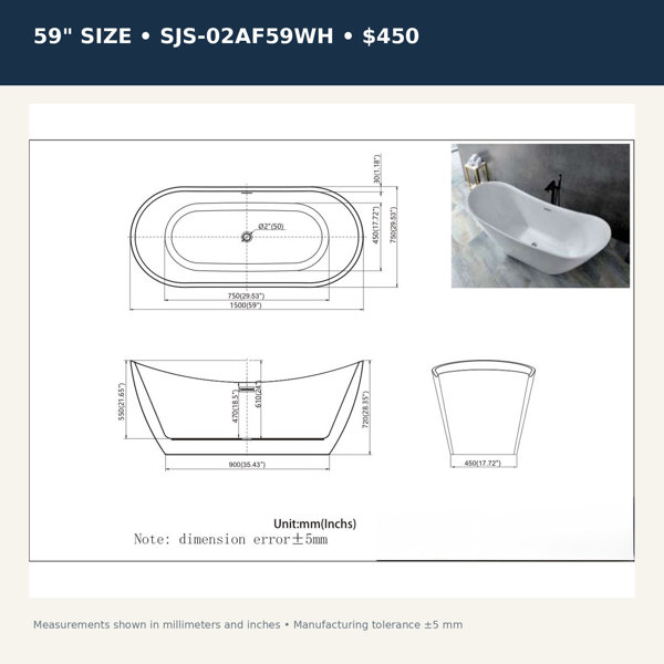 Dimensions du produit