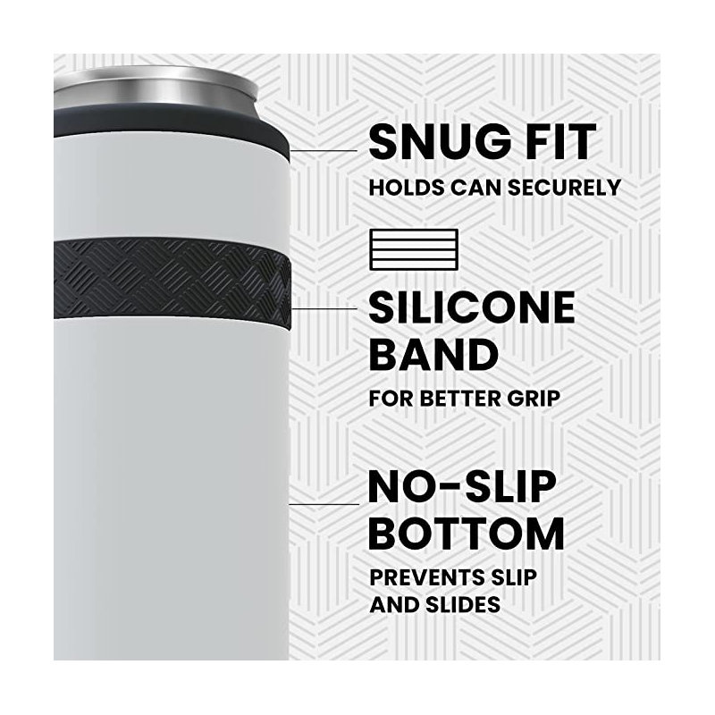 Refroidisseur de canettes Elemental Slim, Blanc