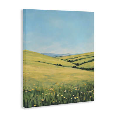 Rolling Hills Of Flowers Canvas Wall Art, design by Franklyn Gregory