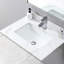 Dessus de meuble-lavabo de 31 po or avec lavabo en céramique - surface en pierre frittée 31 po et dosseret de conception classique