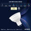 Ampoules DEL Luxrite MR16 à intensité variable, halogène 50W, blanc naturel 3500K, 6,5 watts, 500 lumens, ampoule DEL 120V GU5.3, calibre de luminaire fermé (paquet de 16)