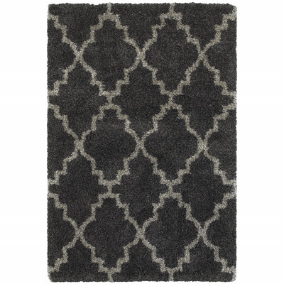 Tapis gris anthracite / gris Sayer
