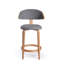 Fila Upholstered Stool with Solid Wood Frame-1128834858