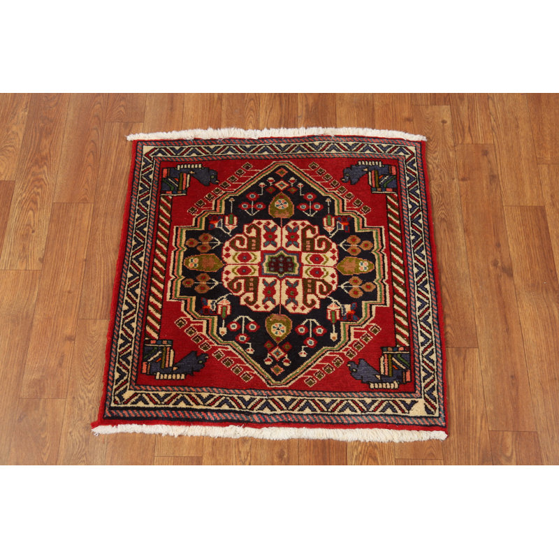 Tapis carré carré à motif géométrique 2 x 2