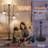 72" Tall Tree Floor Lamp Torchiere Lamp With 2 Reading Lamps, Industrial Bright Floor Lamp For Bedroom 3 LED Bulbs Included