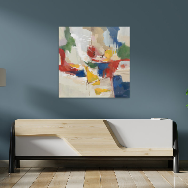 Summer Harmony, art abstrait contemporain, H 36 po x l 36 po