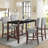 Getchell Faux Marble Counter Dining Table with Rubberwood Legs-114114605