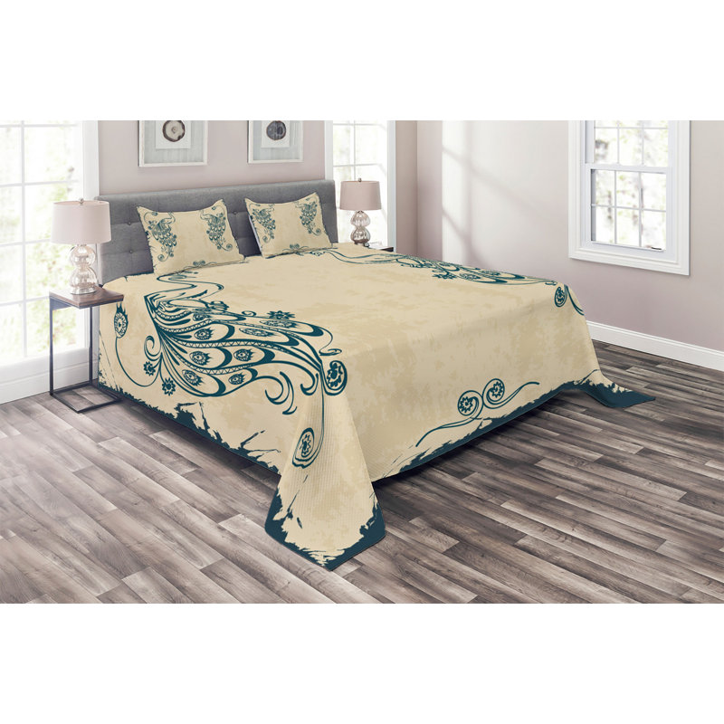 Peacock Eclectic Coverlet