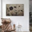 Impression murale rétro, fleurs séchées foncées, art mural gothique fleur fanée pour décoration de chambre d'Halloween rustique-9104331