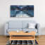 Pixelated Mountainous Landscape - Art abstrait moderne sur toile-787977757