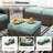 3-Person Patio Sofa With 2 Ottomans-505576286-505576288