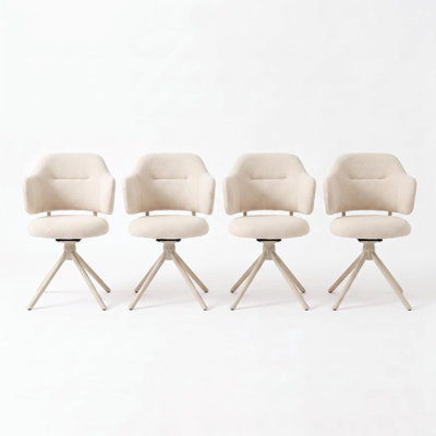 49 cm H Chenille Cantilever Chair