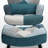 Kohlson Tufted Quilted  Wingback Chair and Ottoman-1992808891
