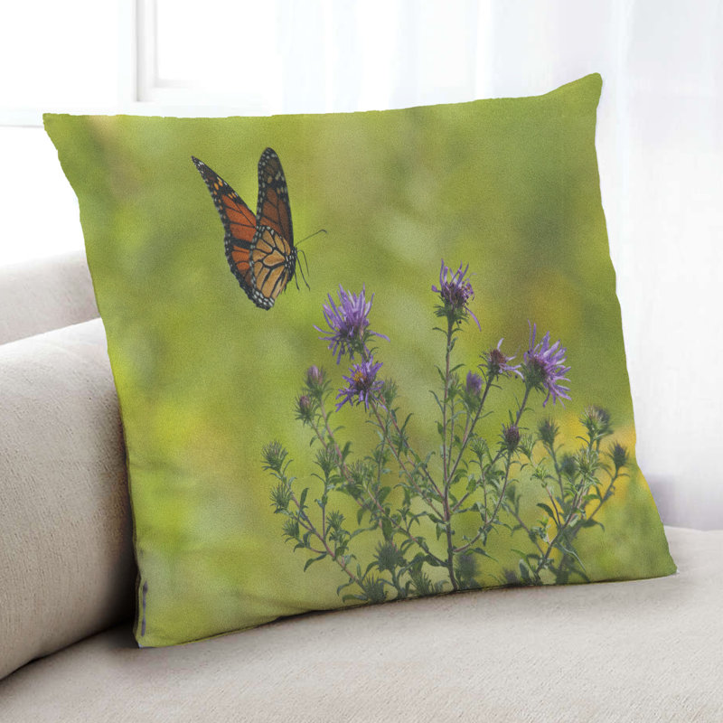 Coussin décoratif insectes 33, Microsuède