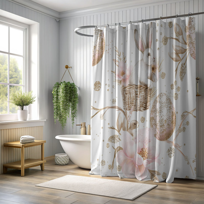 Rideau de douche Springtime Sunshine - Premium, H 74 po x l 71 po