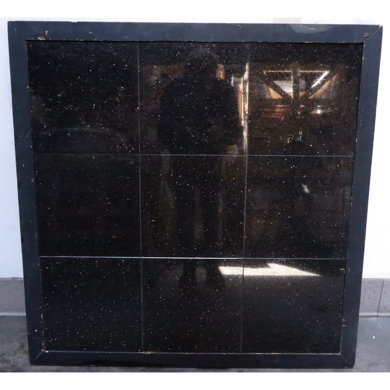 12" x 12" Granite Stone Look Wall & Floor Tile, Black Galaxy Standard