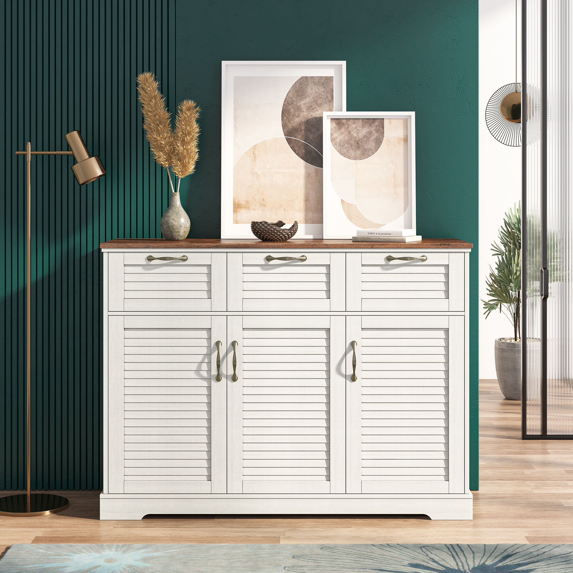 Pernell 31 W x 63 H x 16 D Free-Standing Bathroom Cabinet Lark Manor Finish: Pure White